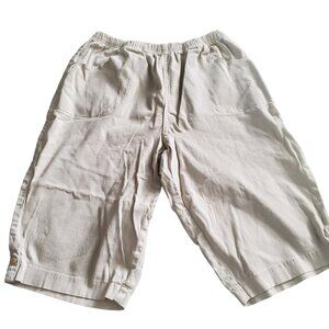 Croft & Barrow Vintage Women's Beige Cargo Capri Pants Skater Grandpa